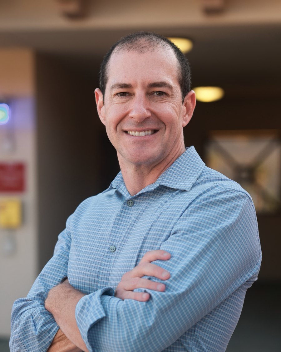 Peter O'Brien, nurse practitioner, in scrubs at GoTime Health & IV in Temecula, California